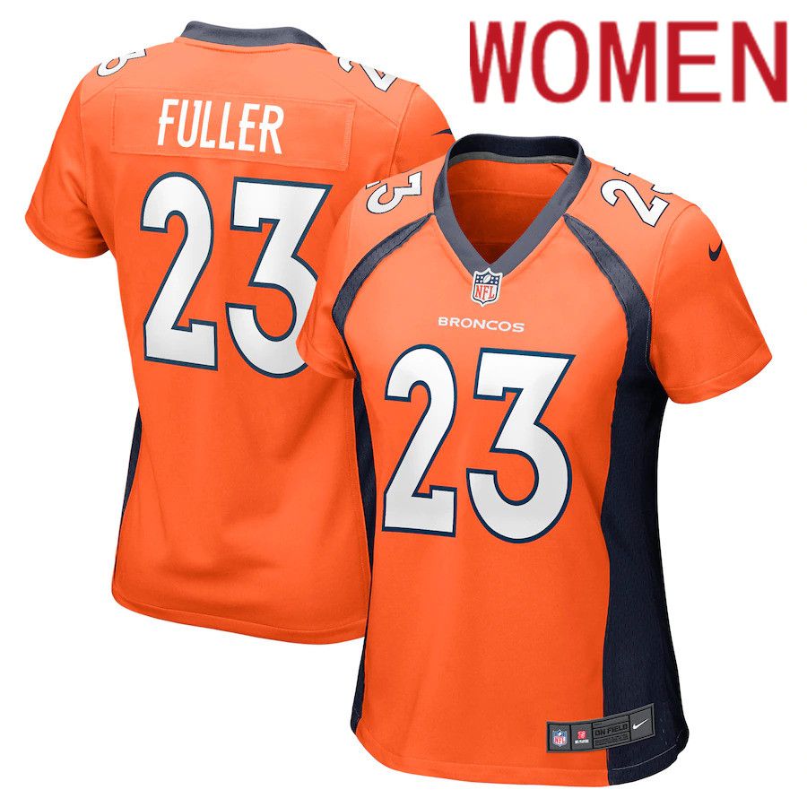 Women Denver Broncos #23 Kyle Fuller Nike Orange Nike Game NFL Jersey